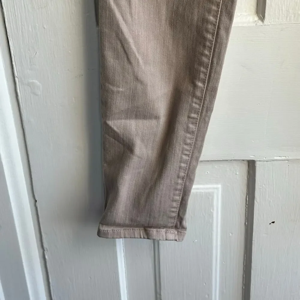 Free People FP Skinny Jeans Size 28 Taupe Gray Brown Stretch Ankle Jeans